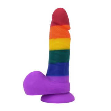 Rainbow Silicone Dildo 7 Inch
