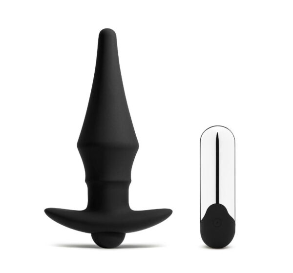Rechargeable Vibrating Silicone Butt Plug